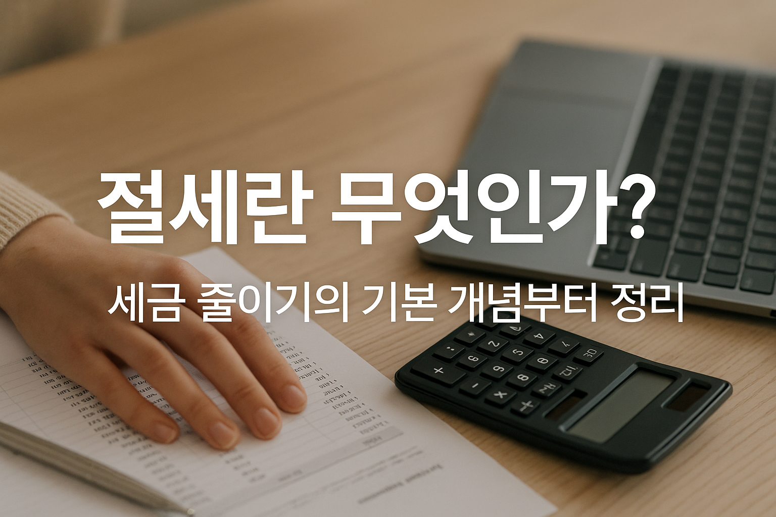 절세란 무엇인가? (세금 줄이기의 기본 개념부터 정리)