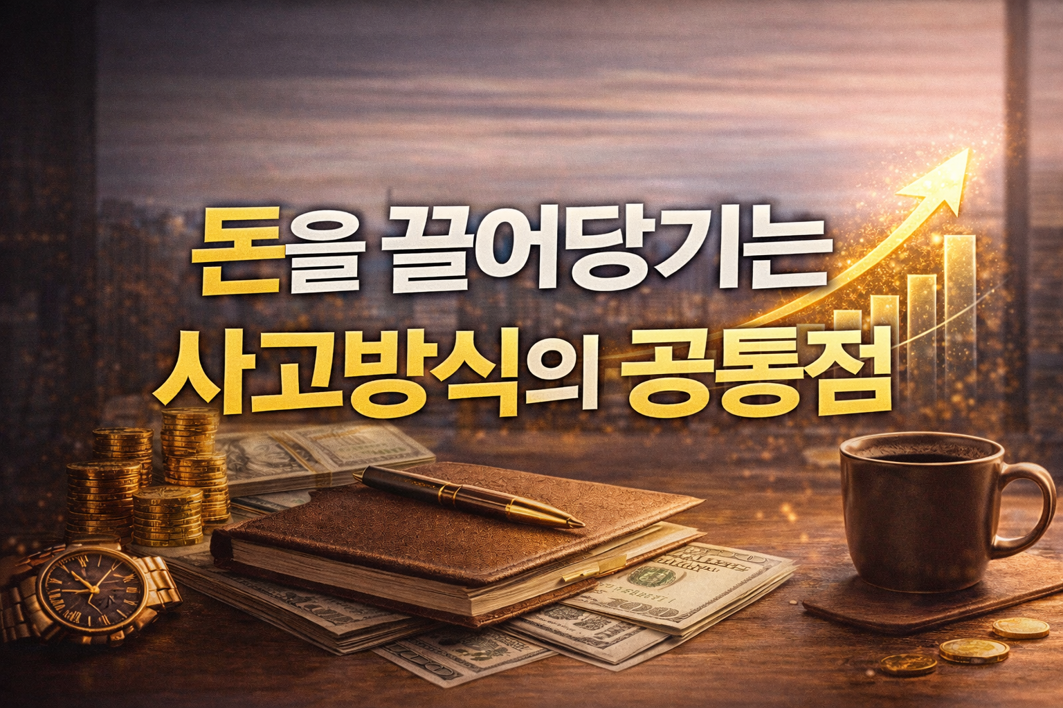 돈을 끌어당기는 사고방식의 공통점을 상징적으로 표현한 썸네일