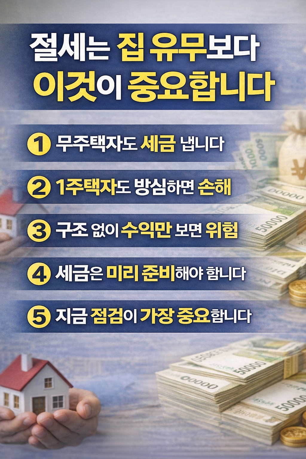 수익률보다 먼저 점검해야 할 재무 구조를 5가지 핵심 포인트로 정리한 인포그래픽