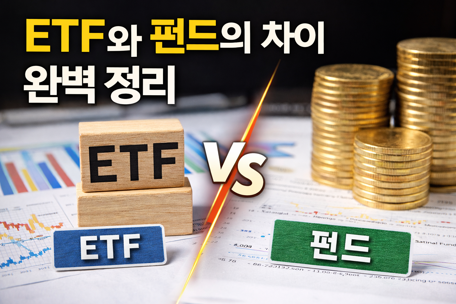 ETF와 펀드의 차이 완벽 정리 (같은 ‘간접투자’인데 결과는 왜 이렇게 다를까?)