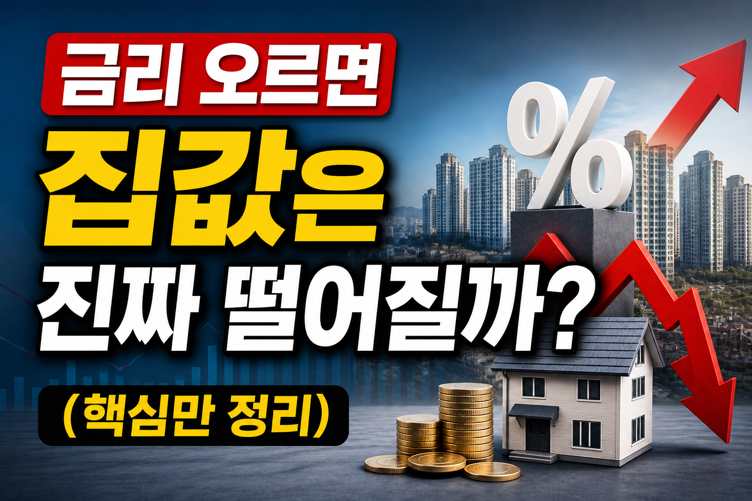 금리 오르면 집값은 진짜 떨어질까? (핵심만 정리)