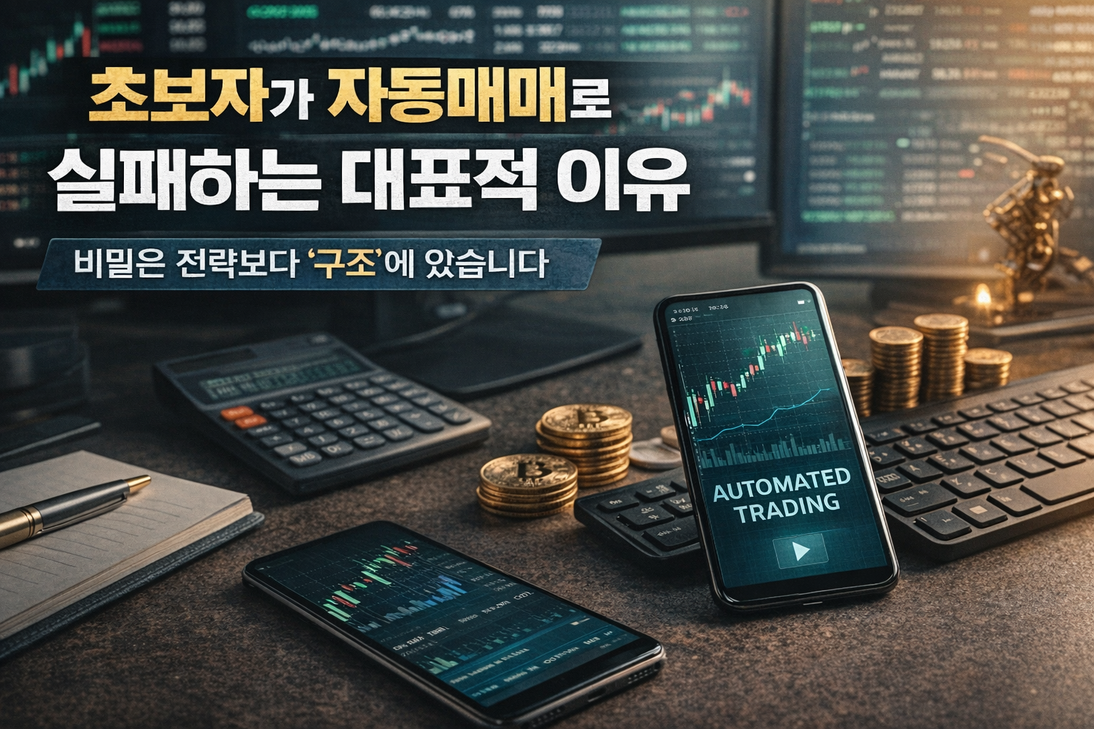 초보자가 자동매매로 실패하는 대표적 이유 (전략이 아니라 ‘준비되지 않은 구조’가 문제입니다)