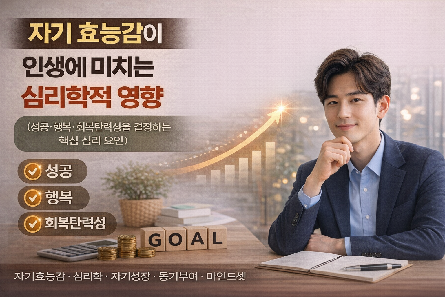 자기 효능감이 인생에 미치는 심리학적 영향 (성공·행복·회복탄력성을 결정하는 핵심 심리 요인)