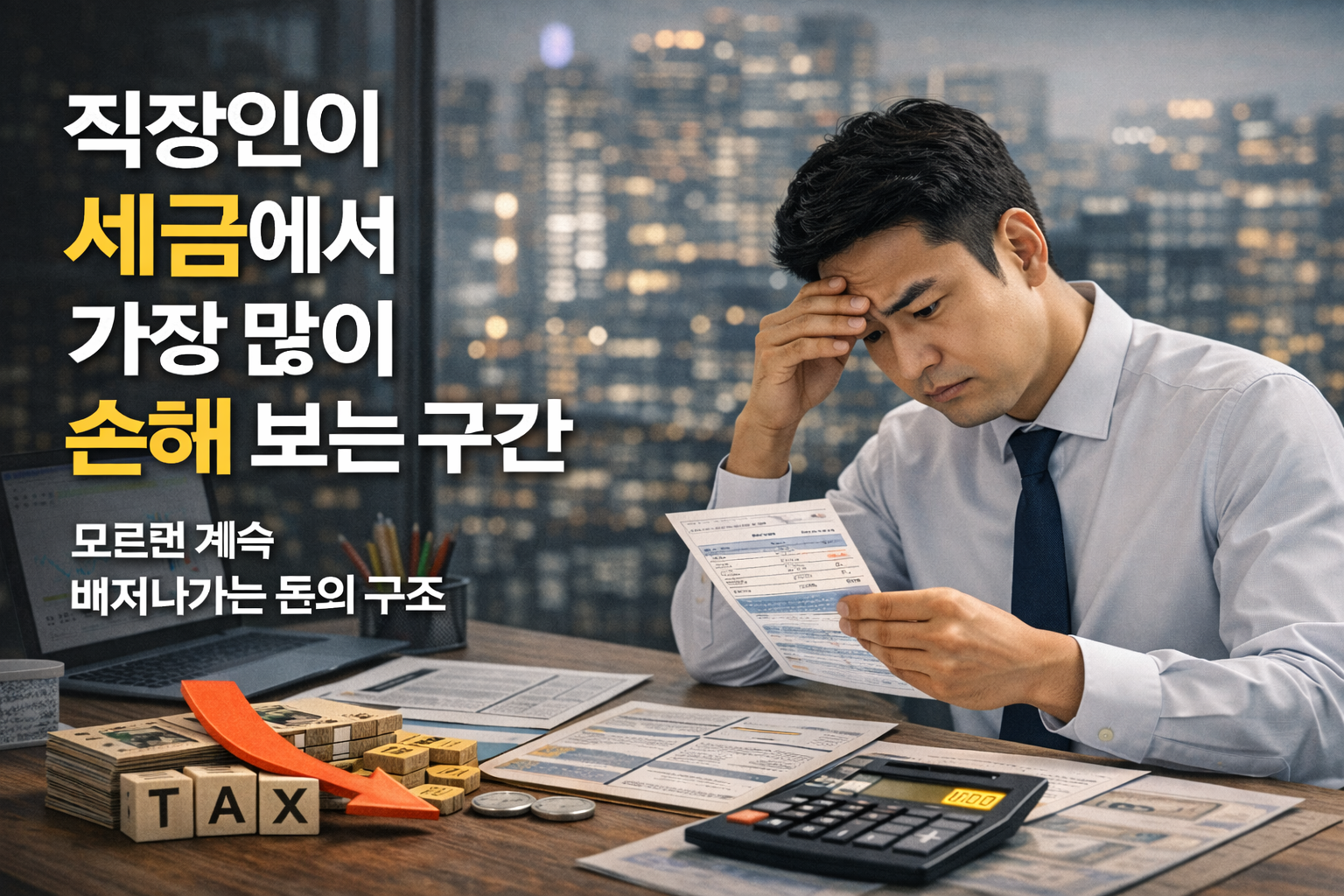 직장인이 세금에서 가장 많이 손해 보는 구간 (모르면 계속 빠져나가는 돈의 구조)