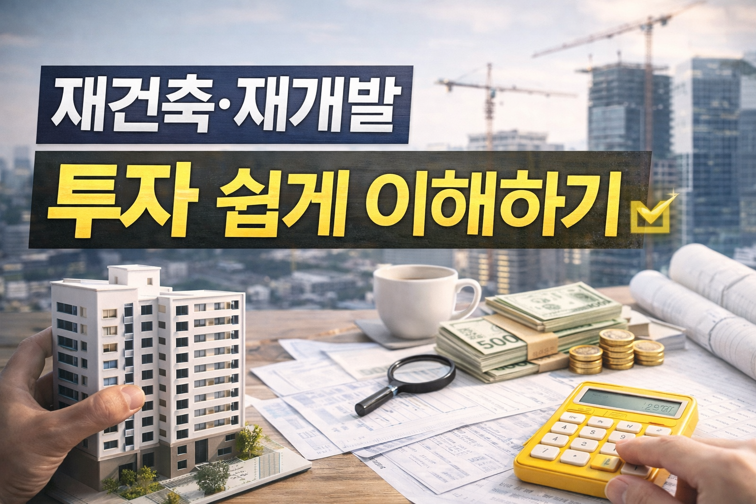 🏗 재건축·재개발 투자 쉽게 이해하기 (구조를 알면 기회와 위험이 동시에 보인다)