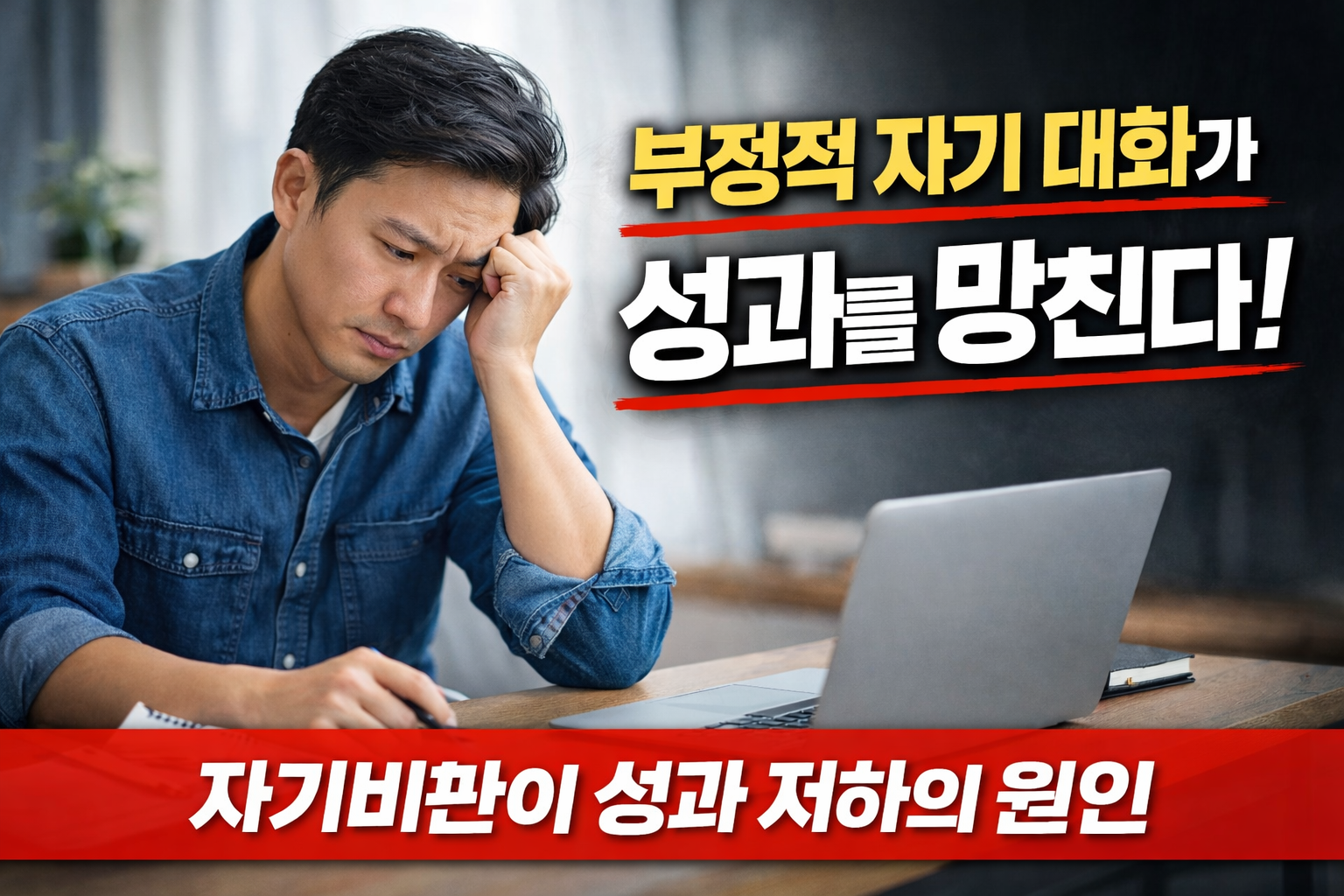 부정적 자기 대화가 성과를 망치는 과정 (자기비판이 성공을 가로막는 심리 구조)