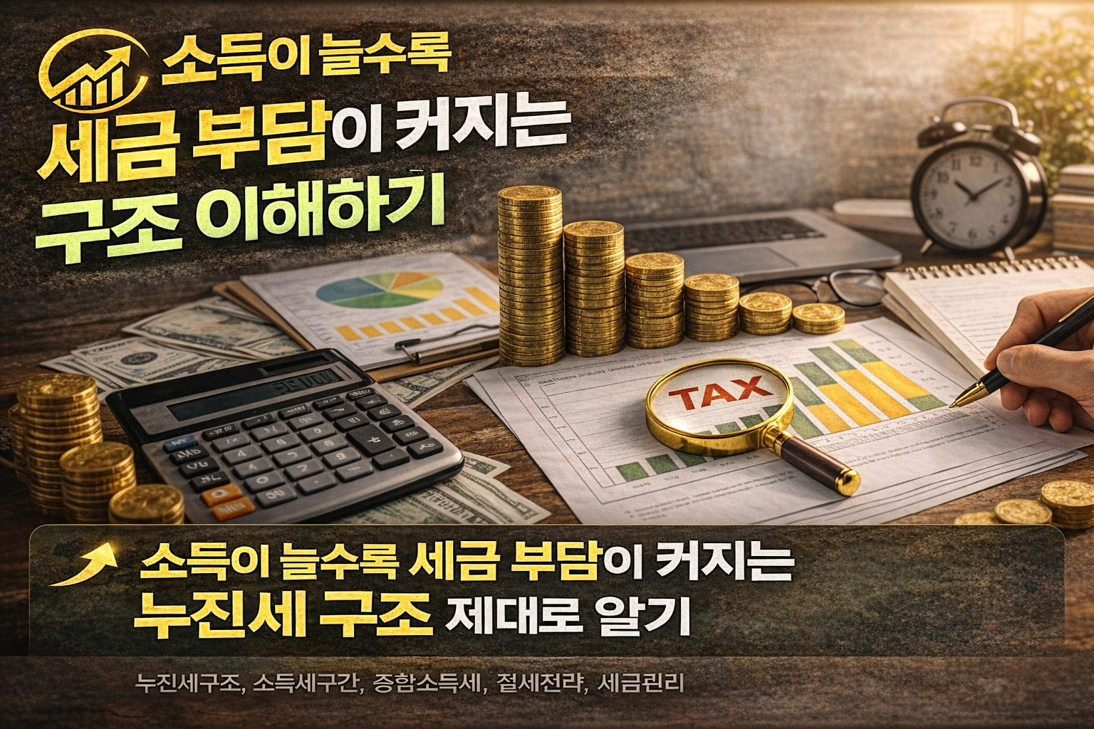 소득이 늘수록 세금 부담이 커지는 구조 이해하기