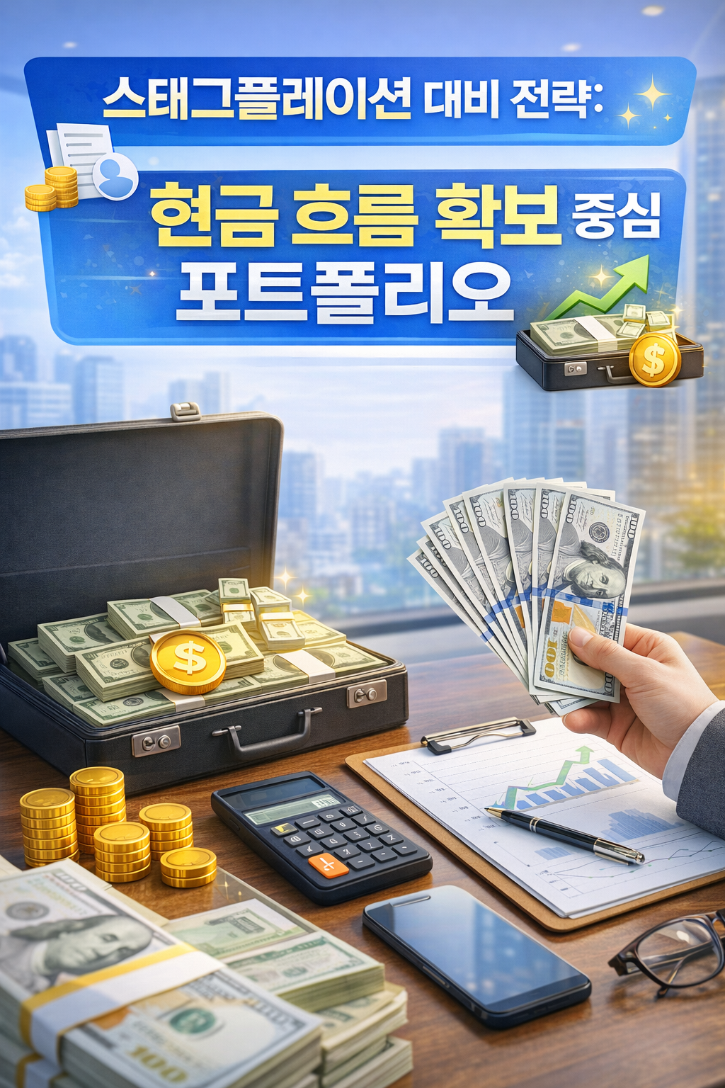 스태그플레이션 대비 전략 (현금 흐름 확보 중심 포트폴리오)