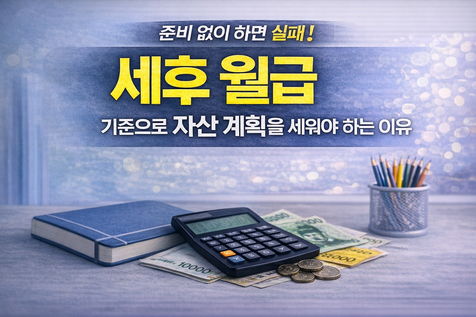 세후 월급 기준 자산 계획을 세워야 하는 이유 (재테크 성공의 시작)