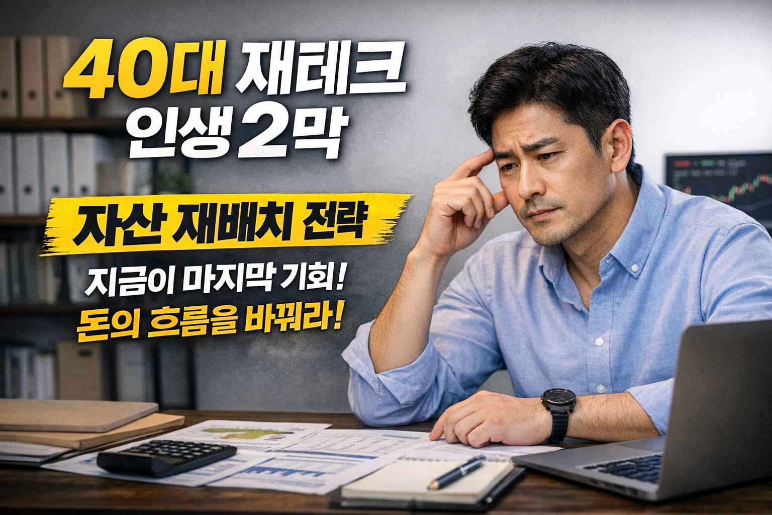 40대 재테크 인생 2막, 자산 재배치 전략 (제대로 시작하는 방법)