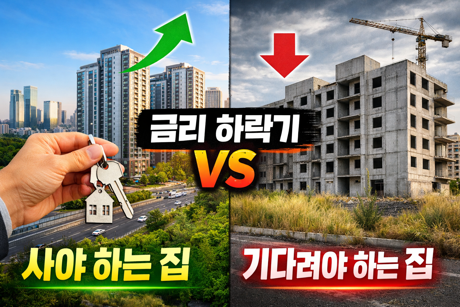 금리 하락기에 사야 하는 집 vs 기다려야 하는 집 (지금 결정 기준 완벽 정리)