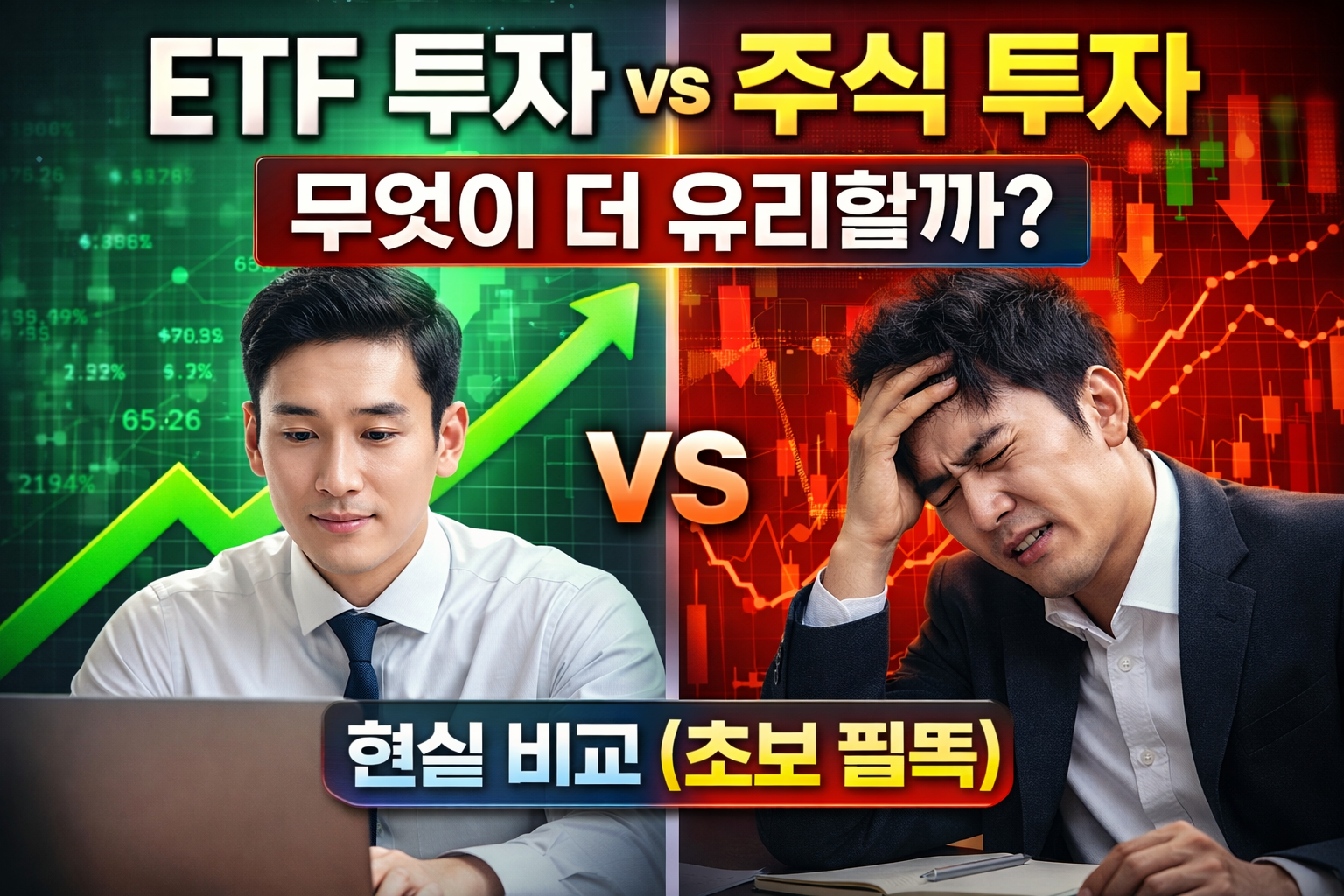 ETF 투자와 주식 투자 무엇이 더 유리할까? 현실 비교 (초보 필독)