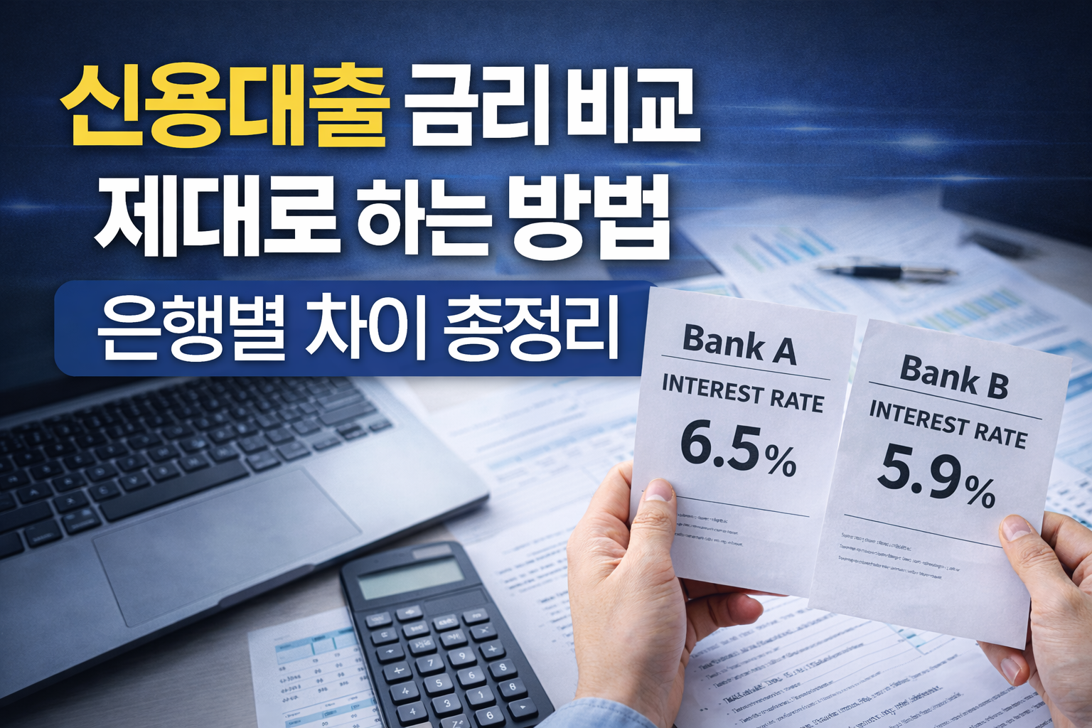 신용대출 금리 비교 제대로 하는 방법 은행별 차이 총정리