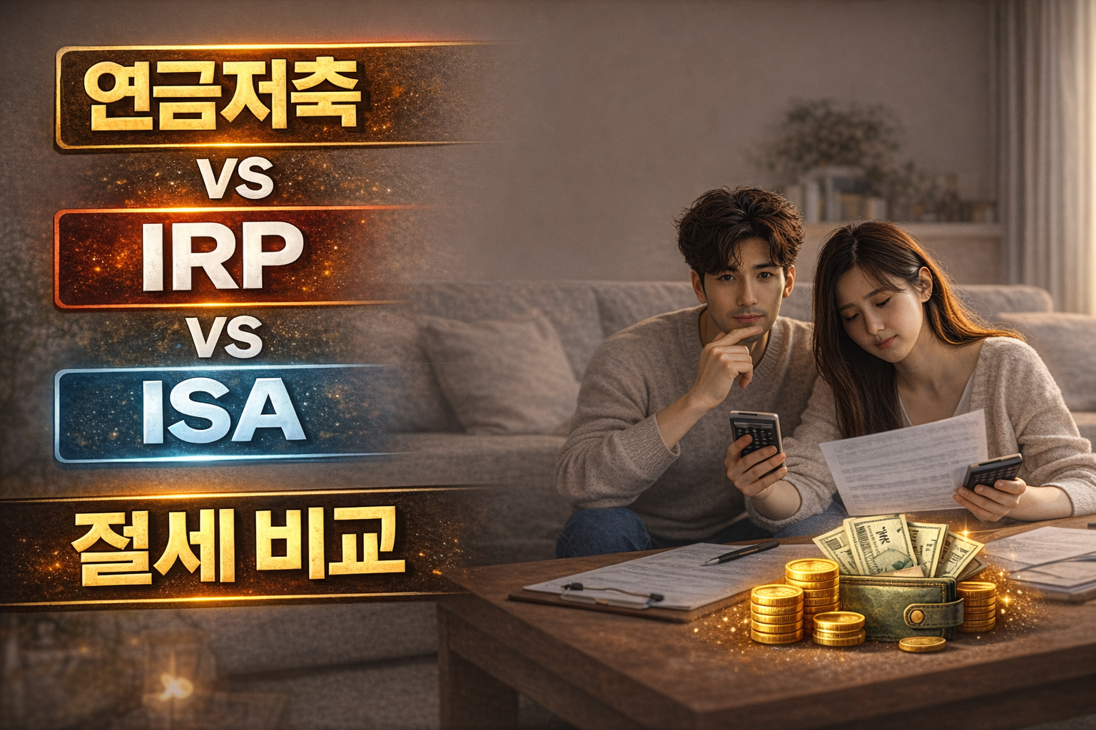 연금저축 vs IRP vs ISA, 무엇이 가장 유리할까? (절세 전략 완벽 비교)