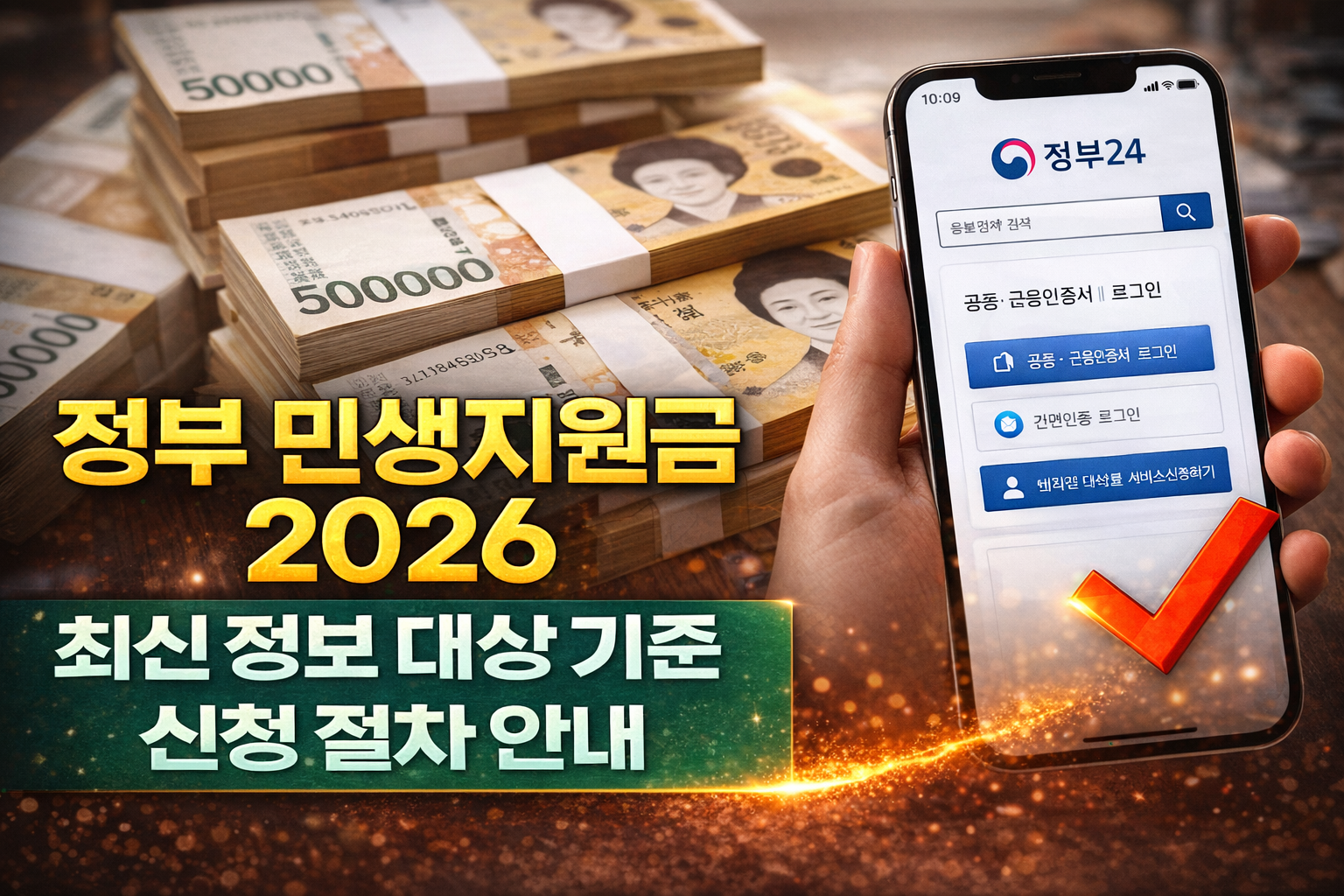 정부 민생지원금 2026 최신 정보, 대상 기준 신청 절차 안내