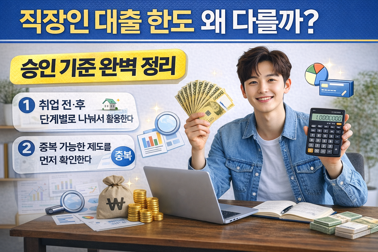 직장인 대출 한도 왜 다를까? 승인 기준 완벽 정리 (2026 최신)