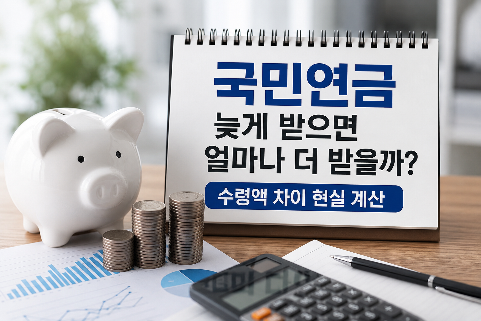 국민연금 늦게 받으면 얼마나 더 받을까? (수령액 차이 현실 계산)