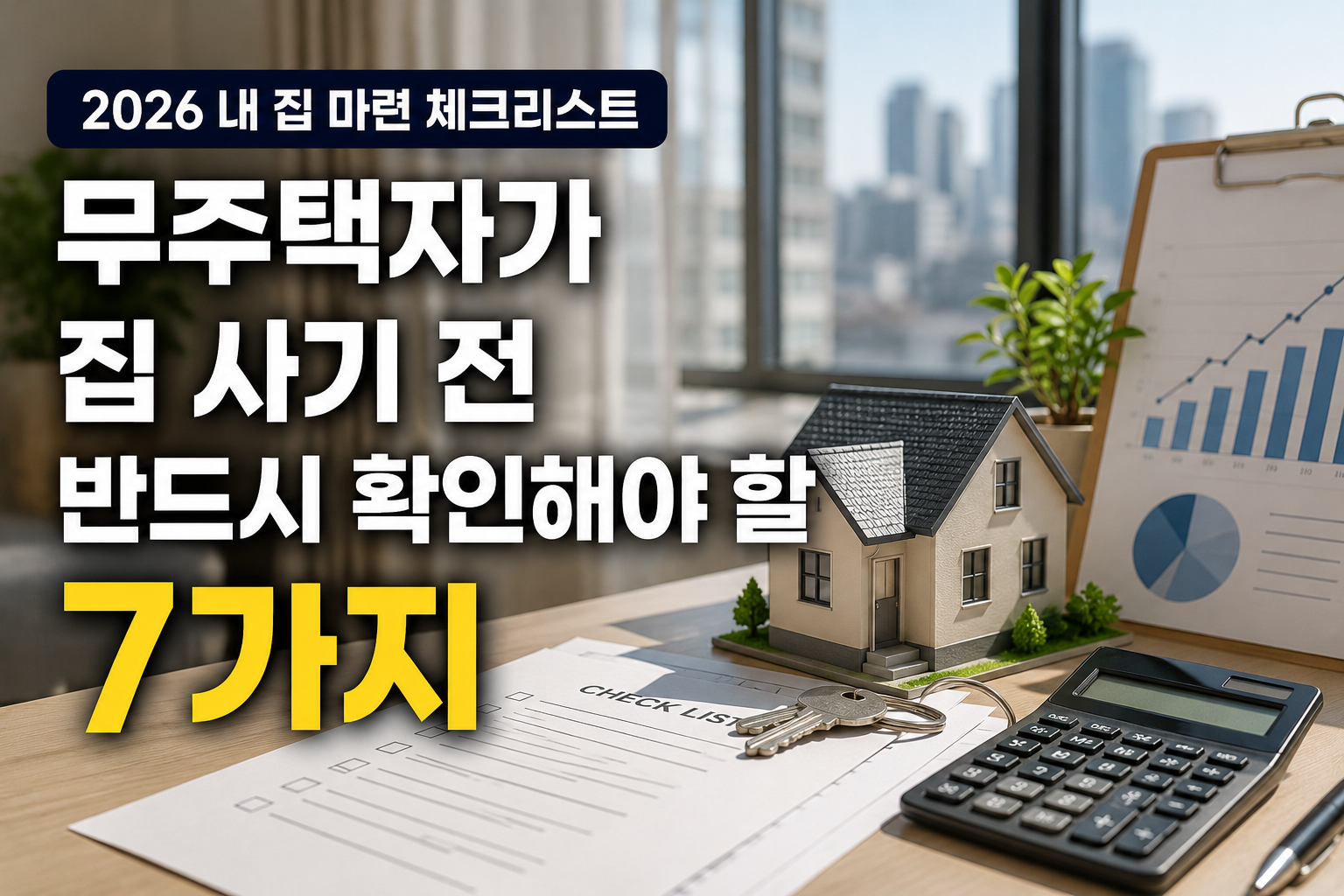 무주택자가 집 사기 전 반드시 확인해야 할 7가지 (2026 내 집 마련 체크리스트)