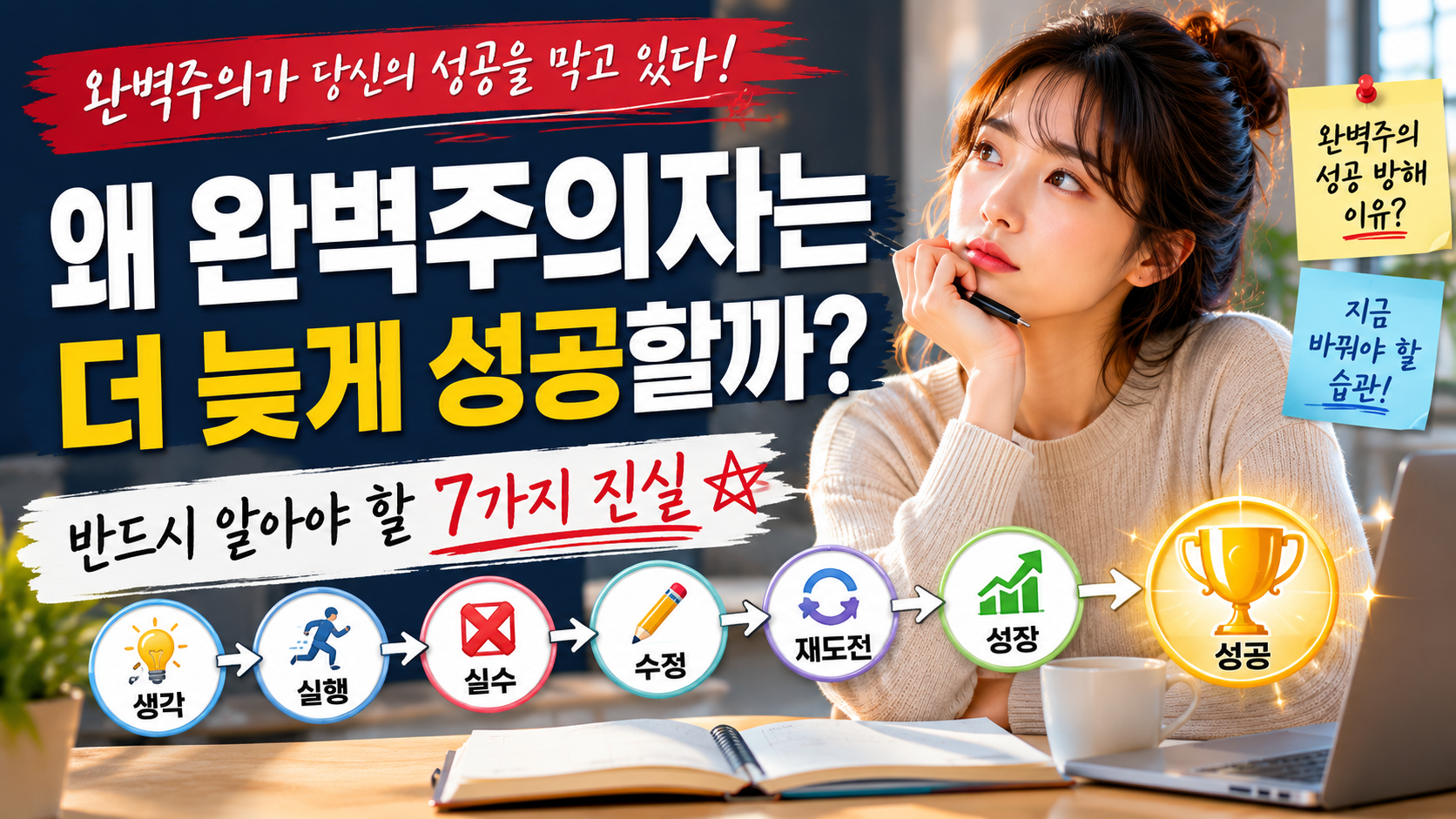 왜 완벽주의자는 더 늦게 성공할까? (반드시 알아야 할 7가지 진실)