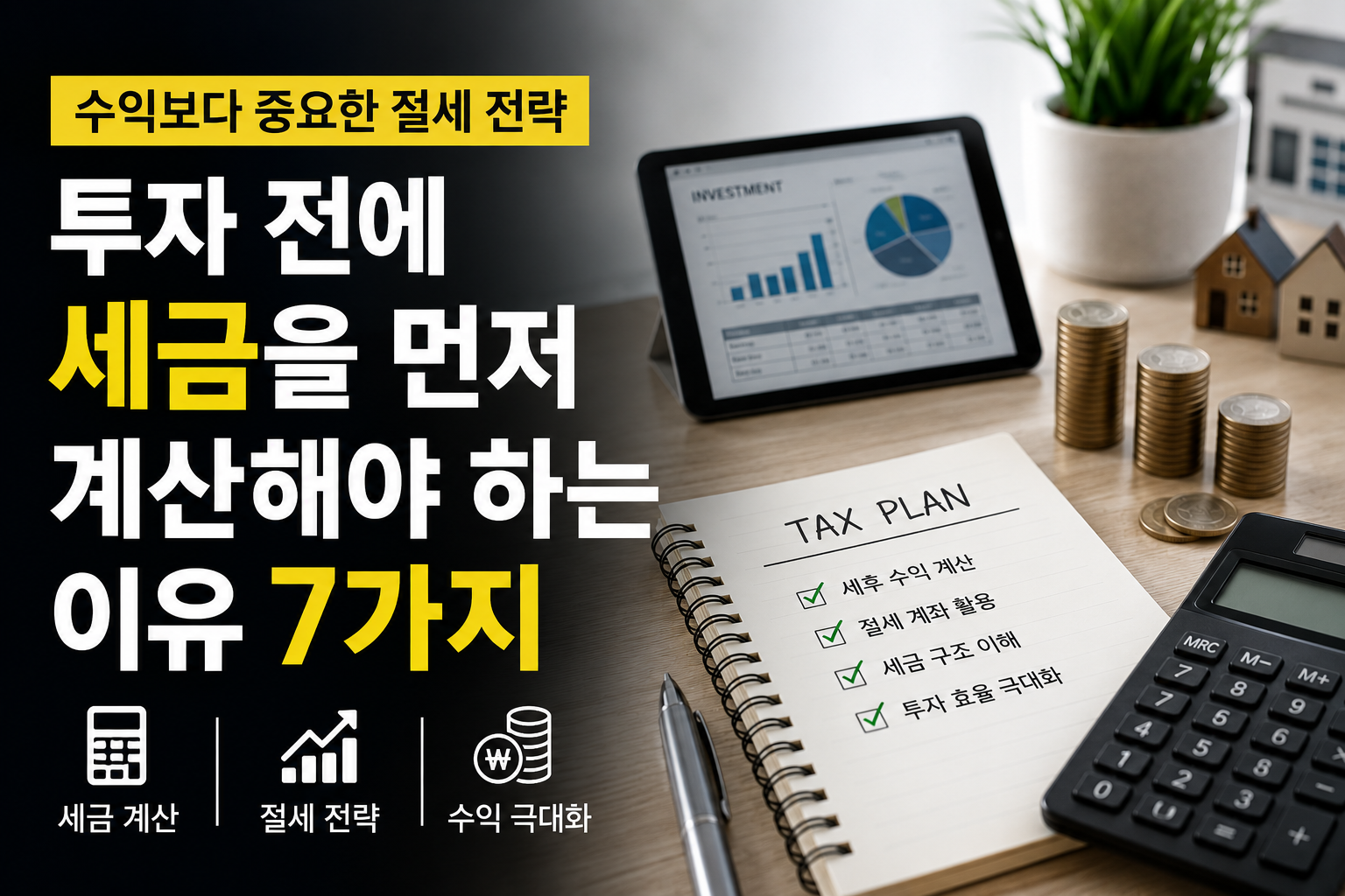 투자 전에 세금을 먼저 계산해야 하는 이유 7가지 (수익보다 중요한 절세 전략)