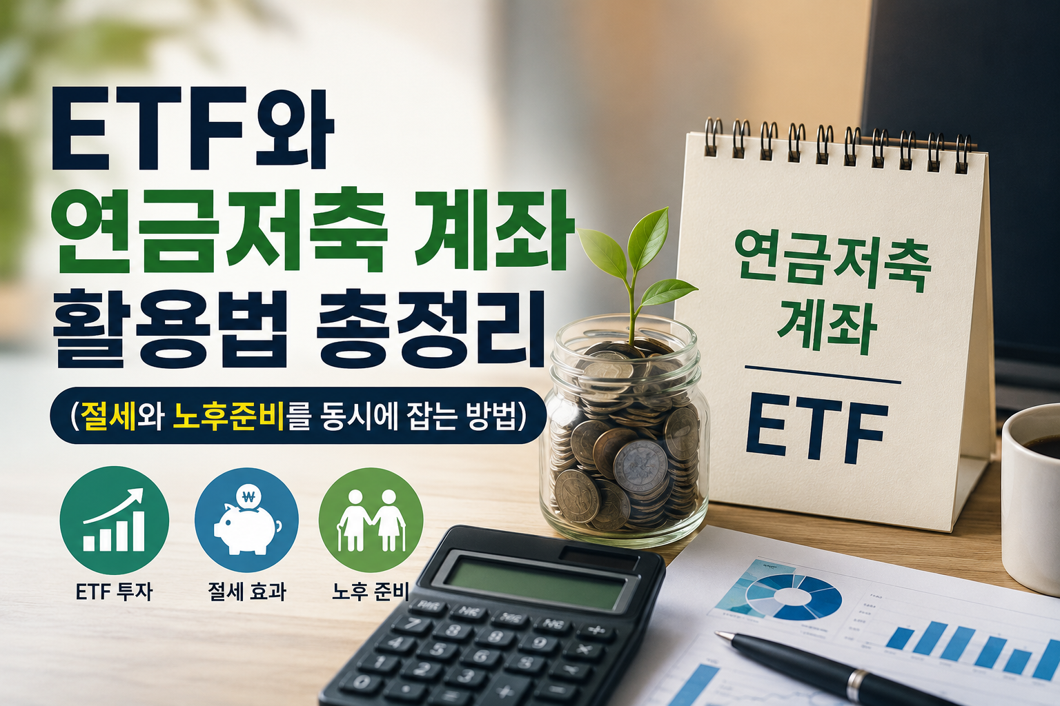 ETF와 연금저축 계좌 활용법 총정리 (절세와 노후준비를 동시에 잡는 방법)